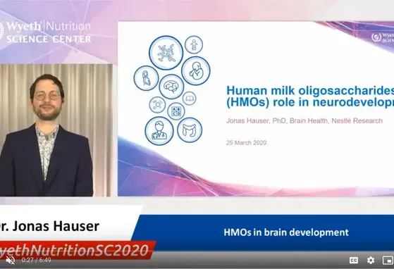 Human milk oligosaccharides (HMOs) role in neurodevelopment - Dr. Jonas Hauser
