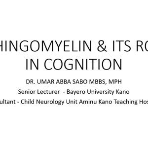 SPHINGOMYELIN and ITS ROLE IN COGNITION